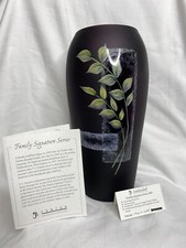 2007 FENTON 7742KC AMETHYST AUBERGINE J CUTSHAW 333 VASE GEORGE FENTON SIGNED