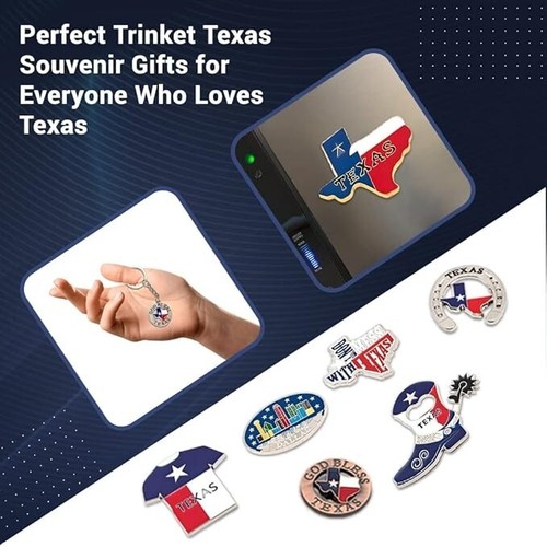 Schlüsselanhänger Texas runde Form - Bild 9 von 10