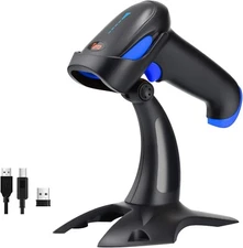 Tera Barcode Scanner Wireless 1D 2D QR Bluetooth USB Wireless Vibration HW0002