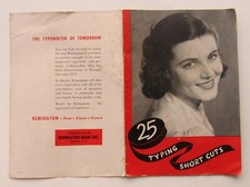25 Typing Short Cuts Remington Brand Inc. 1930's thumbnail