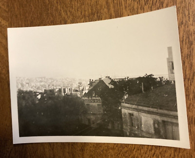 Vintage 1940s Algiers Algeria Africa City Buildings Rooftops Real Photo P9o17