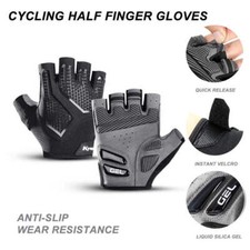 Cycling Half Finger Gloves MTB Road Anti Slip Shock Proof Bike Gloves Thickness