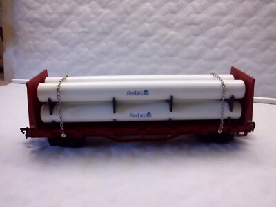 Stirnwandwagen mit Langrohren Spur 1/G von Dickie - New Ray - New Bright