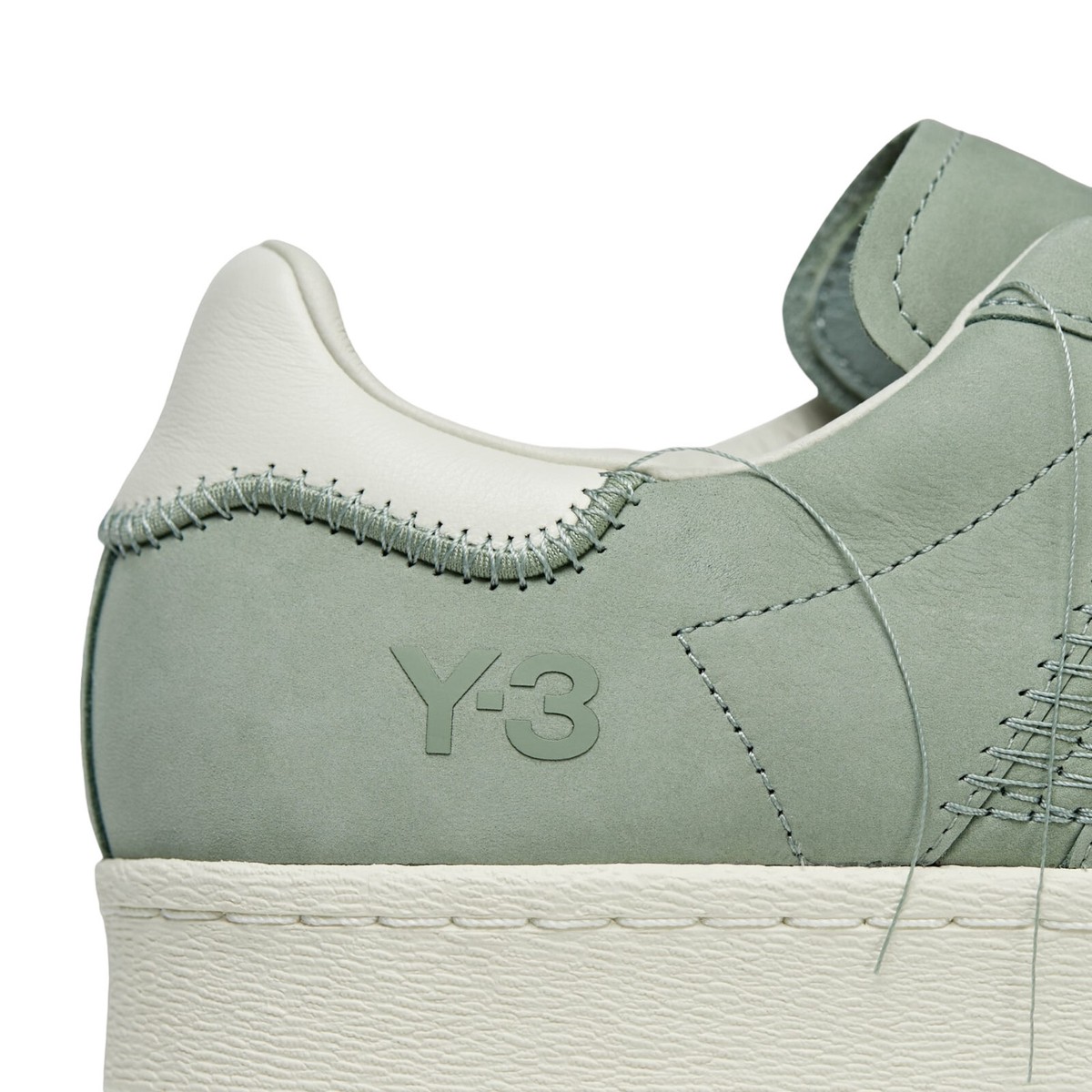 Adidas Y-3 Yohji Yamamoto Green Leather Superstar Sneakers