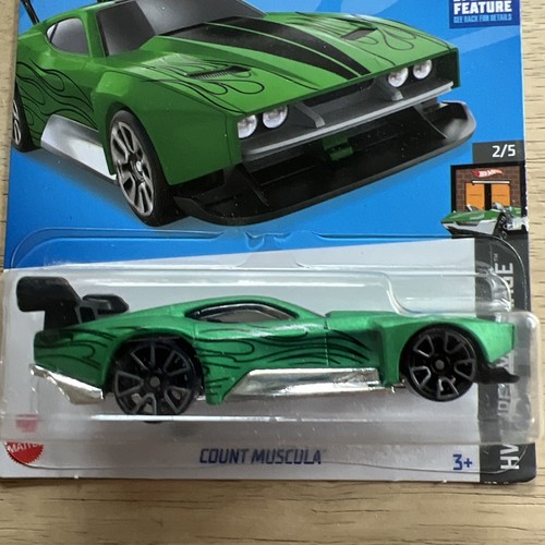 2022 Hot Wheels,Count Muscula #83, 83/250,HW Dream Garage 2/5, Green - New Model - Picture 4 of 7