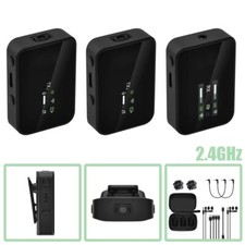 Digital Wireless Lavalier Streaming Microphone 2.4GHz Lapel Transmitter Receiver