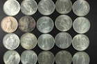Roll Of (20) Peace Silver Dollars Lot 90% Silver Coins Mixed Years AU / BU