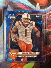 Kyron Drones 2024 Bowman University Chrome Sapphire Virginia Tech Hokies 119 F44