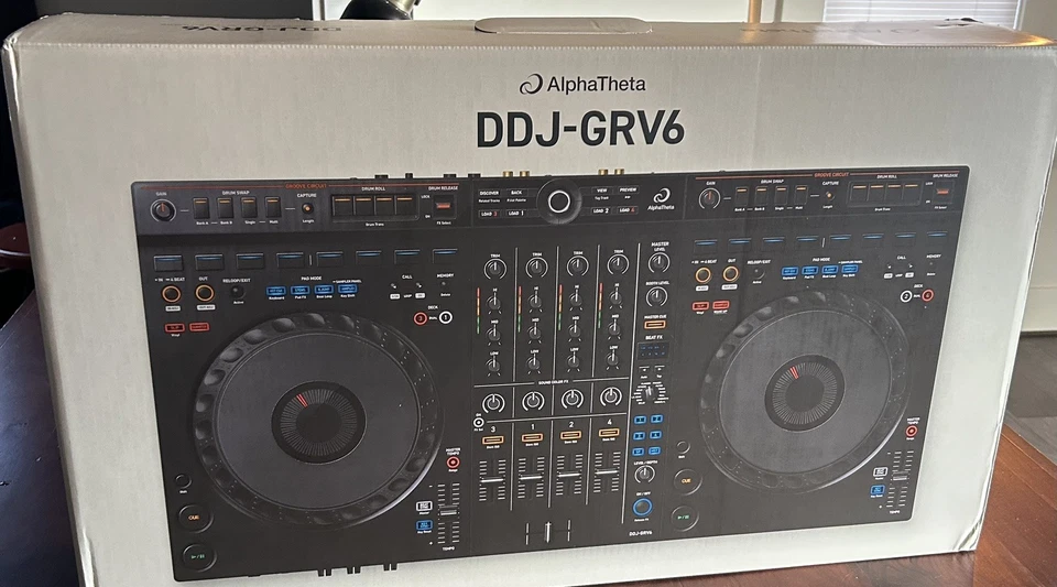 AlphaTheta DDJ-GRV6 4 通道 DJ 控制器(开箱)全新,从未使用过 — 第 2/4 张图片
