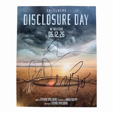 Disclosure Day Cast X5 Signed Wyatt, Colin, Josh +2  11x14 Photo ACOA + PROOF