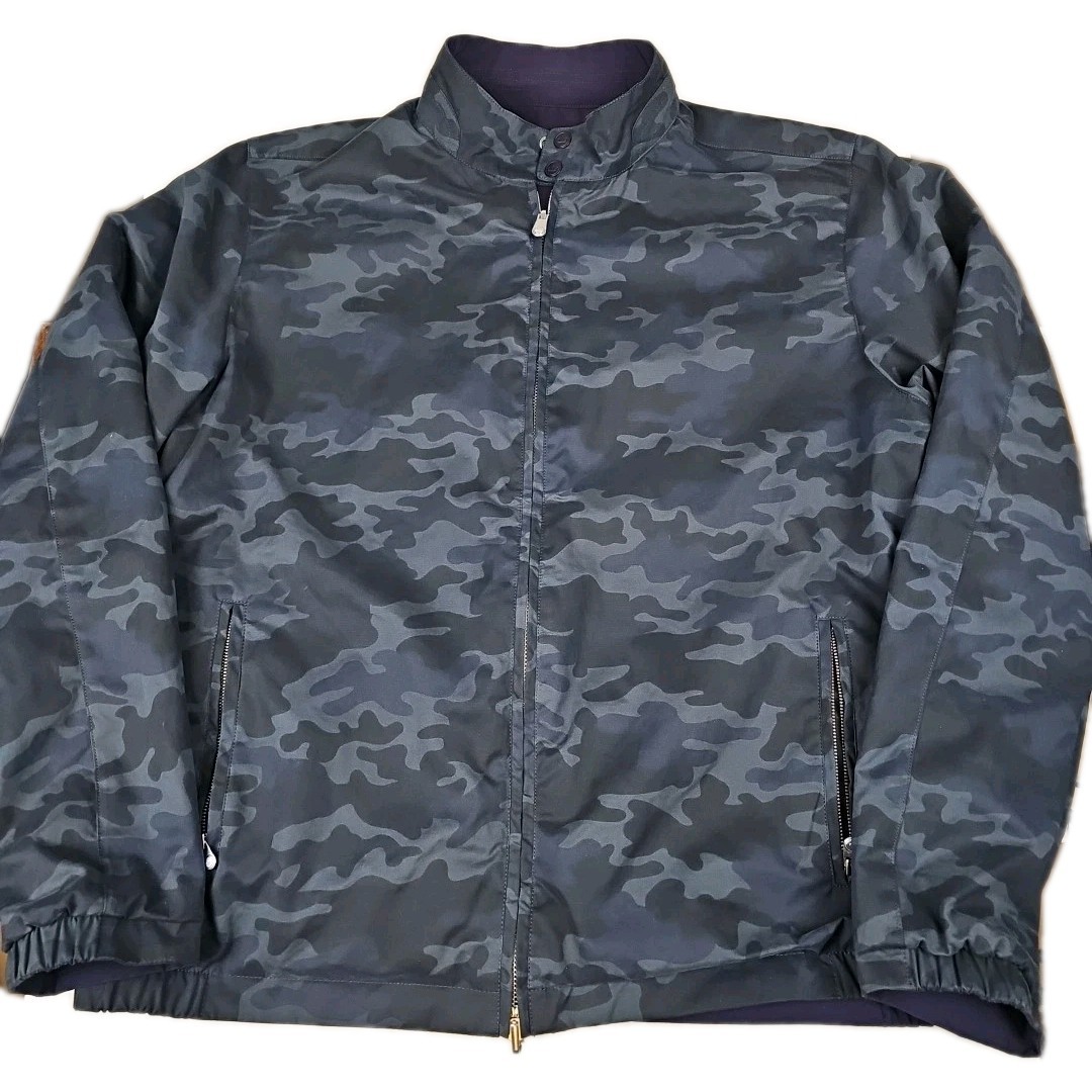 Versatile PETER MILLAR Navy Blue Reversible Blue … - image 1