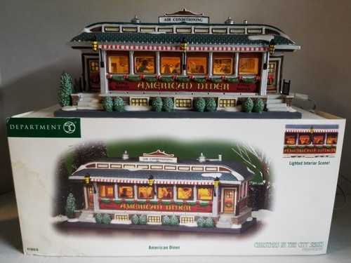 DEPT 56 Tavern In The Park Restaurant Christmas City NYC Green Central Park Rare