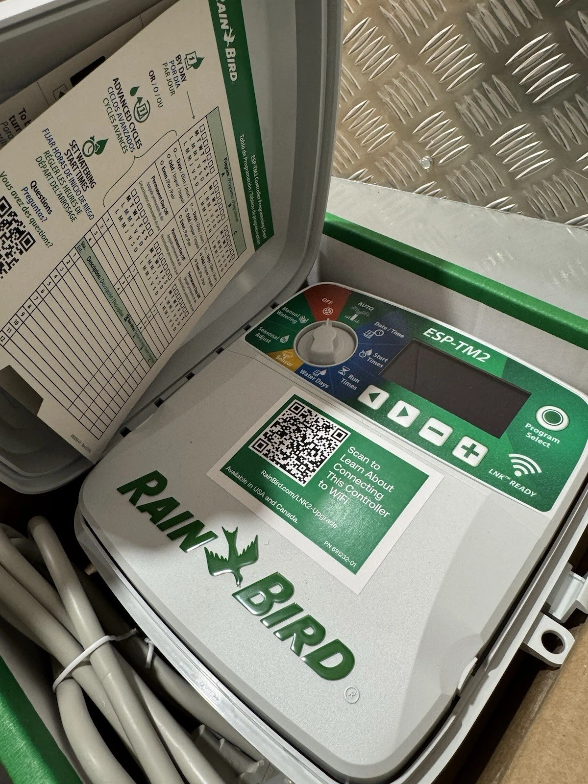 Rainbird ESP-TM2 Automatic Irrigation Controller & LNK2 Wifi New - Non UK Plug 8