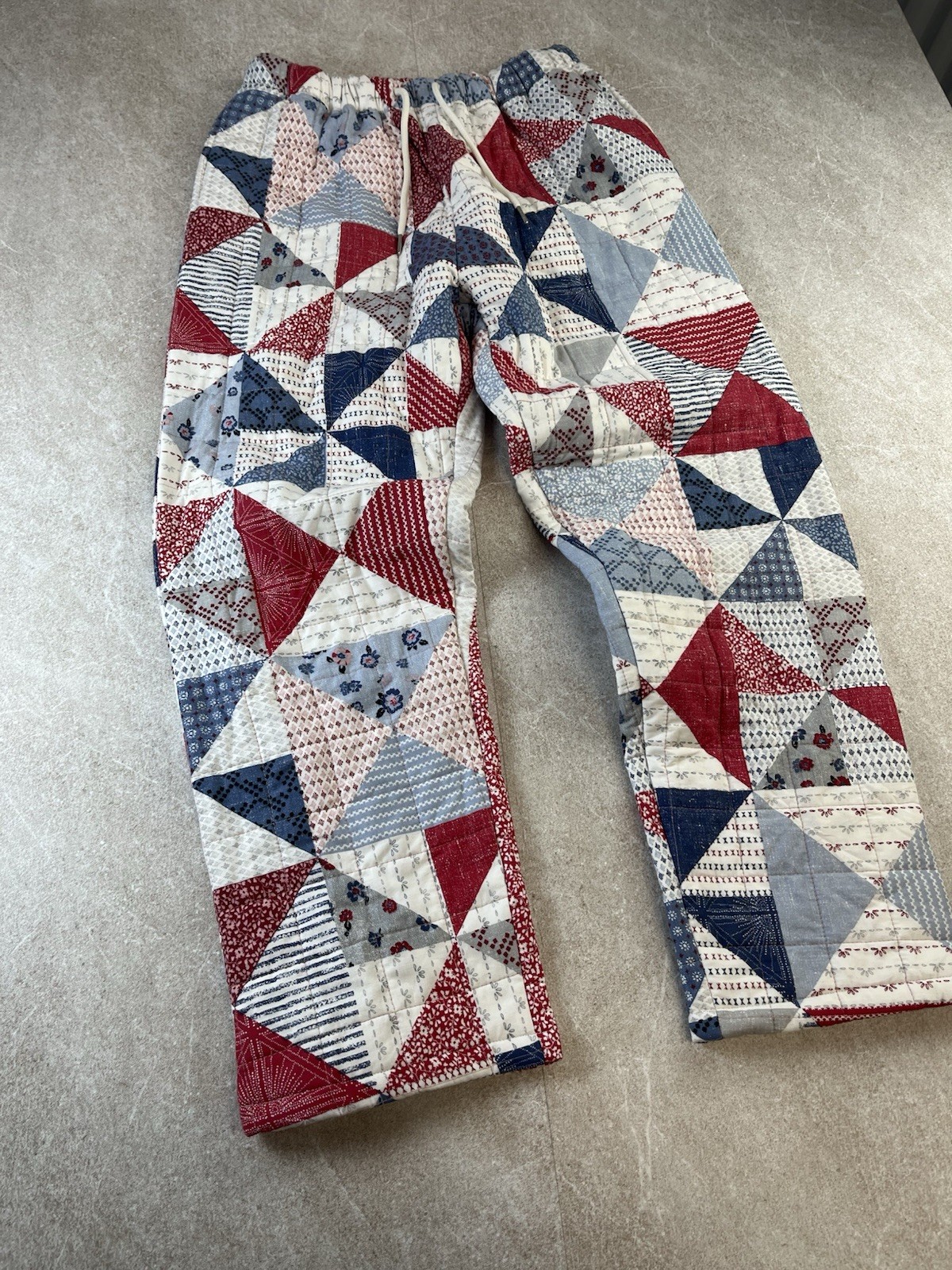 Handmade Quilted Patchwork Pants Cottagecore Boho… - image 5