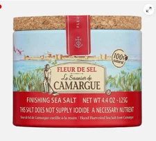 Le Saunier De Camargue Fleur De Sel Premium Sea Salt From France NET WT 4.4 OZ