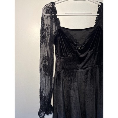 witchy fall dress Dark In Love - Witchy Bell-Sleeve Shirt - Dress - Black - M main image 0