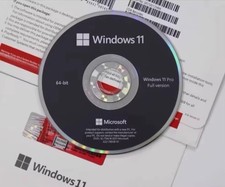 Microsoft Windows 11 Pro 64Bit DVD Factory New Sealed Lifetime license Key