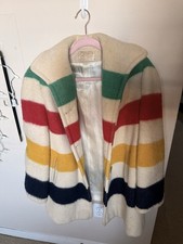 Vintage Hudson  s Bay Blanket Coat   100 Wool   Made in Canada   1960s/1970s