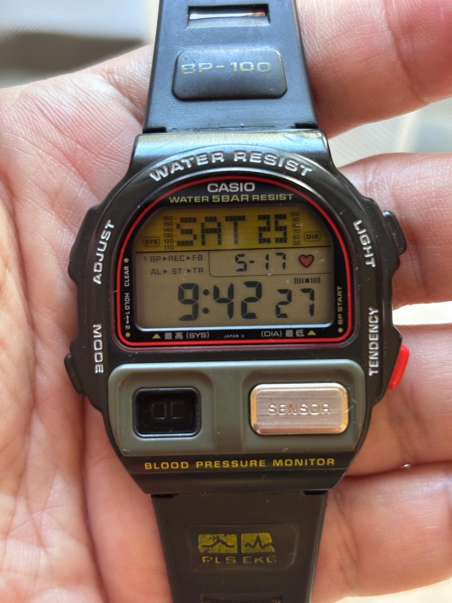 Vintage Watch Casio BP-100 Yellow Blood Pressure | eBay Vintage Watch Casio BP-100 Yellow Blood Pressure | eBay