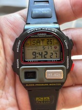 Orologio Vintage Casio BP-100 Giallo Pressione Sanguigna