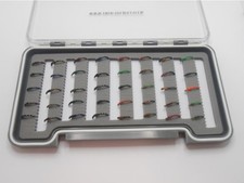 40 Barbless Crisp Packet and Mixed Buzzer, Boxed Set, Mixed Sizes, TroutfliesUK