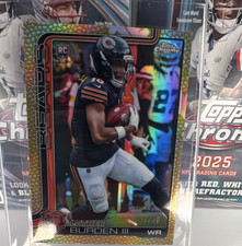 Panini 2025 Prizm Luther Burden Rookie Rookies Gold 4/50  Chicago Bears #331 