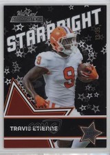 2021 Wild Card Alumination Starbright Chase Red - Black 13/35 Travis Etienne h3a