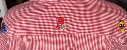 Vintage Mili Designs Women's Red Gingham Blouse Kids Are Special Medium Teacher - Picture 3 of 8