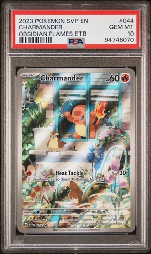 Charmander 044 SVP Scarlet & Violet Black Star Promo Holo PSA 10 Gem Mint
