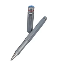 Rotring 600 Newton Rollerball Pen Hexagonal Silver  In  Box  *