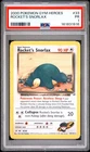 PSA 1 PR 2000 Gym Heroes Rocket's Snorlax 33/132 Non Holo Rare Pokemon Vintage