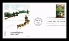 DR JIM STAMPS US COVER ALASKA HIGHWAY 50TH ANNIVERSARY FDC EDKEN CACHET
