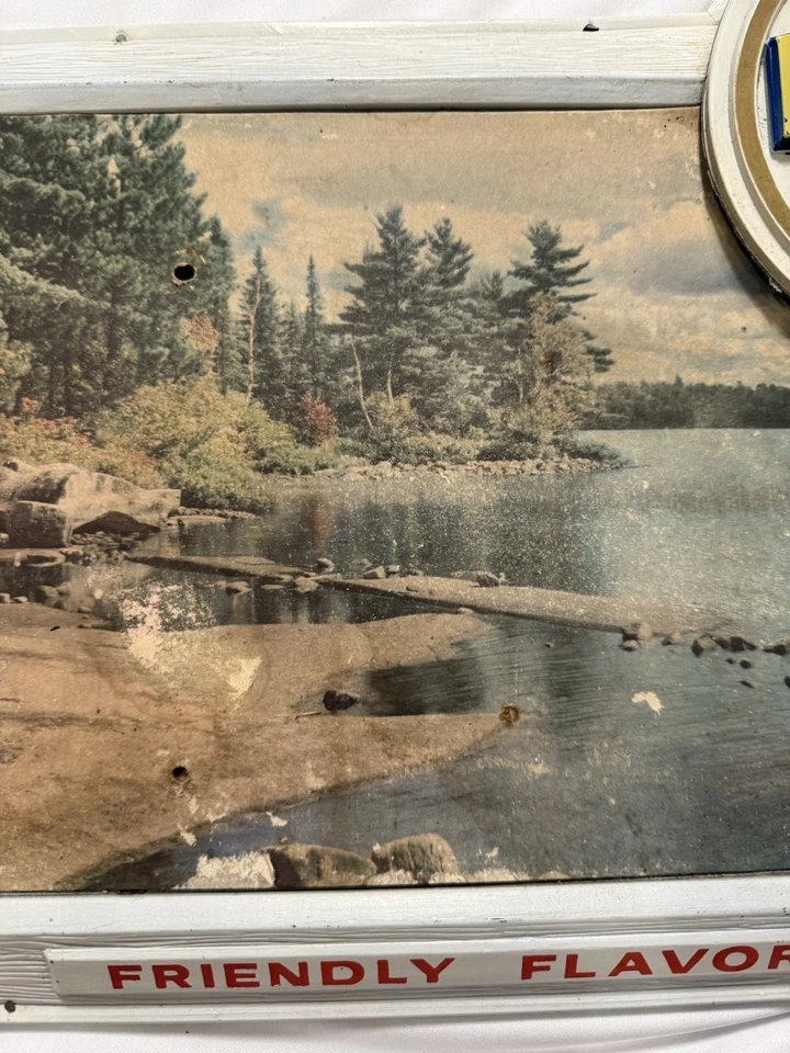 Letrero de bar vintage de cerveza premium de lectura “sabor amigable” años 50 Foto 3 de 4