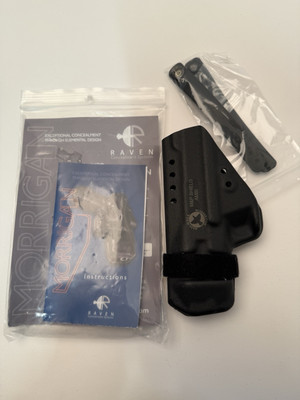 Raven Concealment Morrigan ambi black holster for S&W Shield Ambi