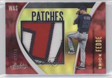 2021 Panini Absolute Patch Spectrum Gold 2/10 Erick Fedde #PAT-EF Patch 1u6