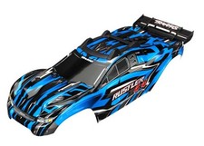 Traxxas 6718X Body Blue Rustler 4X4 Window Grill Lights Decal Sheet
