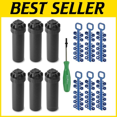#ad #ad Rain Bird 5000 Series Adjustable Rotor Sprinkler 40 360 Degrees Pop Up 6 Pack $126.89