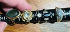 5 Vintage Costume Jewelry Rings lot Rhinestones Faux 7-9 - South Carolina Estate