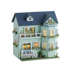 DIY Miniature House Kit Wooden Craft Gift for Adult-Warm Manor
