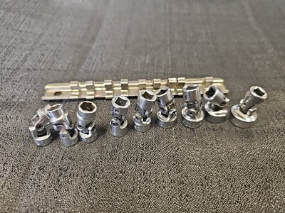 Mac Tools MU6  9pc 1/4dr 6pt Metric Flex Drive Socket Set 6mm-14mm