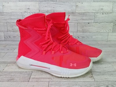 Under Amour Volleyball Shoes Highlight Ace 2.0 ''Red Rage'' Pink Booties Women's 9