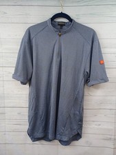 McDonalds Shirt Adult Sz M Gray 1/4 Zip Short Sleeve Employee Workwear