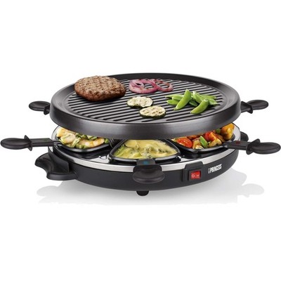 Runder Raclette Grill mit 30 cm Steingrillplatte - für  Grillergebnisse