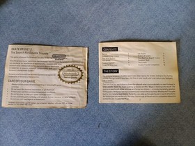 ORIGINAL Nintendo NES SKATE OR DIE 2 Instruction Booklet Manual Book Only