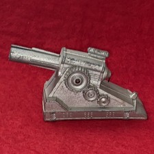 Vintage Barclay Die Cast Field Gun Cannon  Spring Loaded  Working