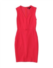 COAST Womens Sleeveless Bodycon Dress UK 8 Small Pink Viscose OO02
