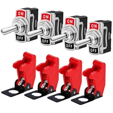 10A/12VDC, 6A/24VDC Universal Rocker Toggle Switch with Waterproof Cap