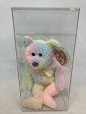 Ty Beanie Baby Groovy the Tie Dye Bear Plush 1999 Tag And Case Great Condition 
