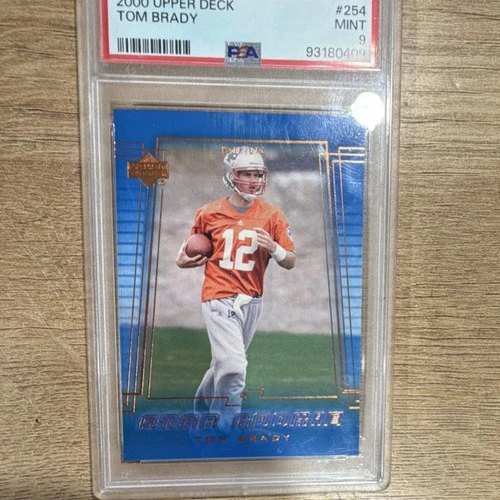 Upper Deck 2000 Star Rookie Tom Brady #254 PSA 9 Rookie Football Card