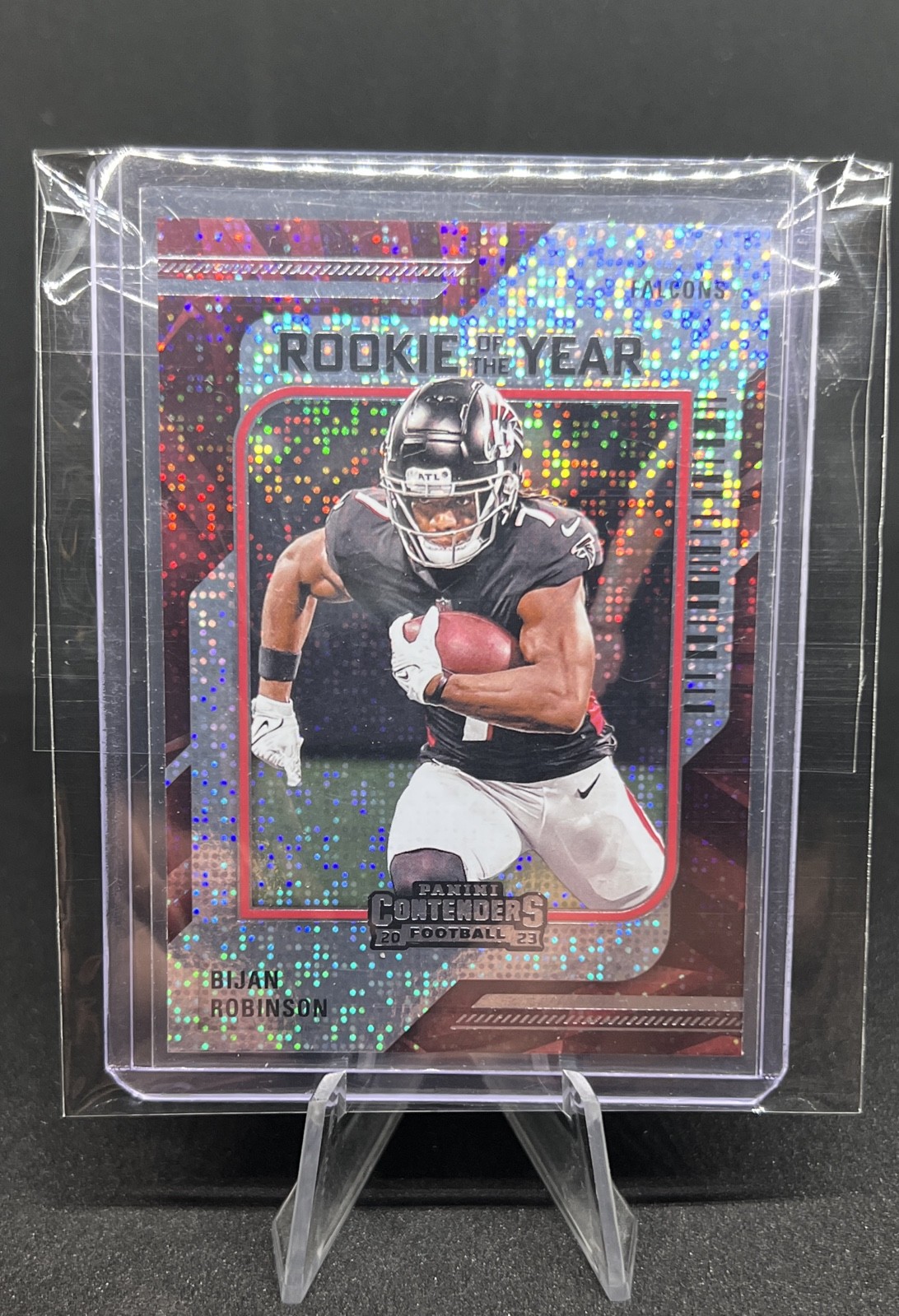 2023 Panini Contenders - Rookie of the Year Contenders Bijan Robinson #3 (RC)